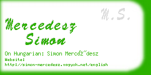 mercedesz simon business card